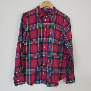J. Crew Mercantile Size Medium Button Down Plaid Shirt